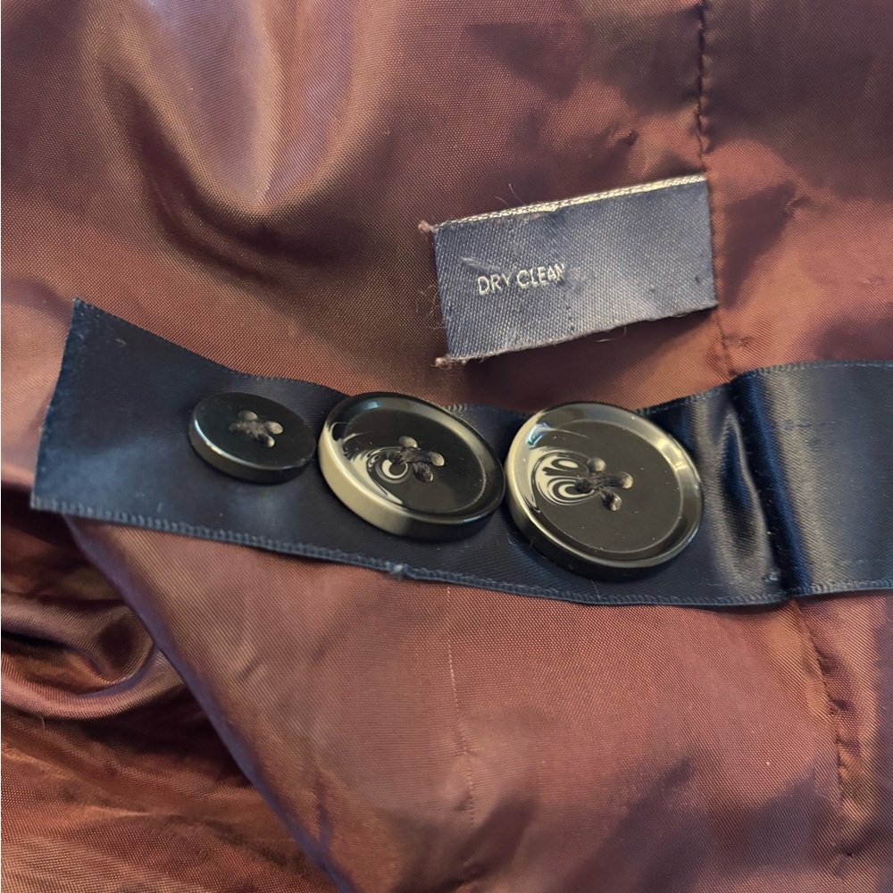 St. John's Bay Burgundy Pea Coat - Picture 5 of 7
